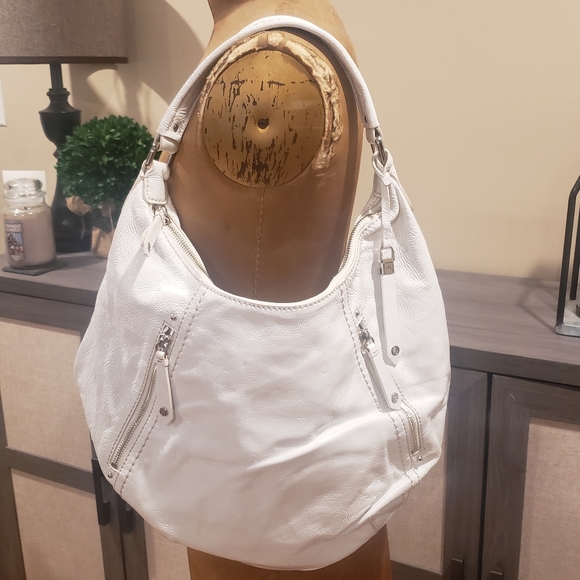 COLE HAAN WHITE PATENT LEATHER HOBO - Picture 5 of 5